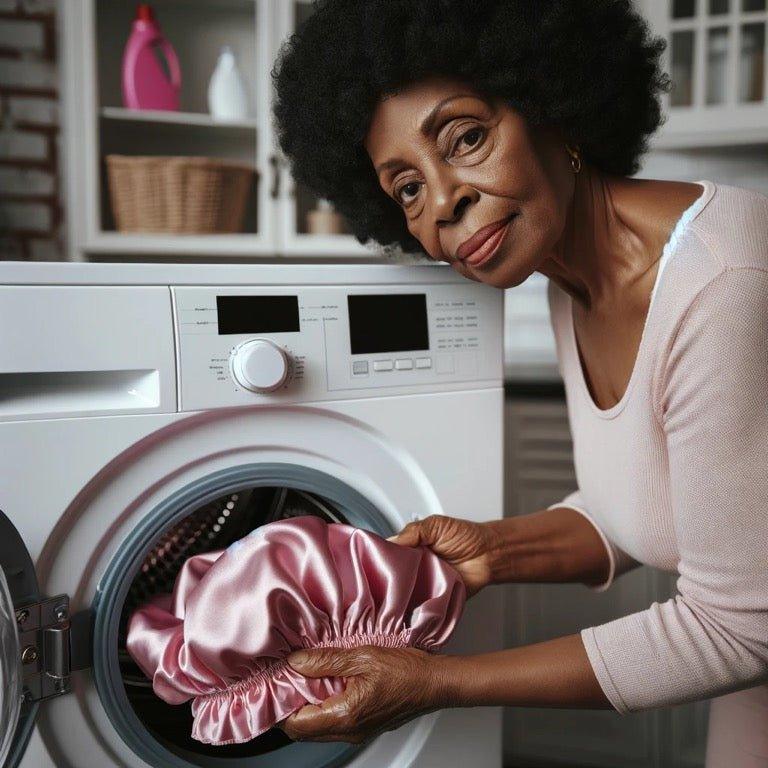 Can Satin Bonnets Go in the Washing Machine? Cleaning & Care Tips - Crowned by Royalty
