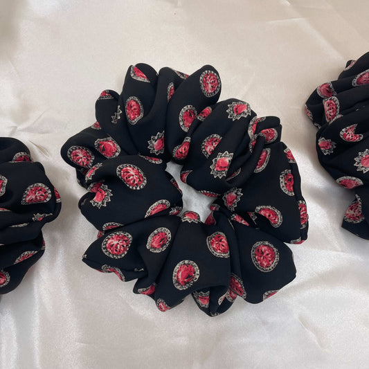 Regal Ruby Chiffon Scrunchie (Extra Large)