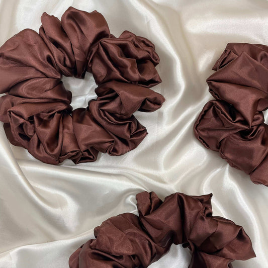 Mocha Bliss - Extra Large Satin Scrunchie