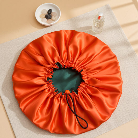 Sunset Ember - Reversible Satin Bonnet