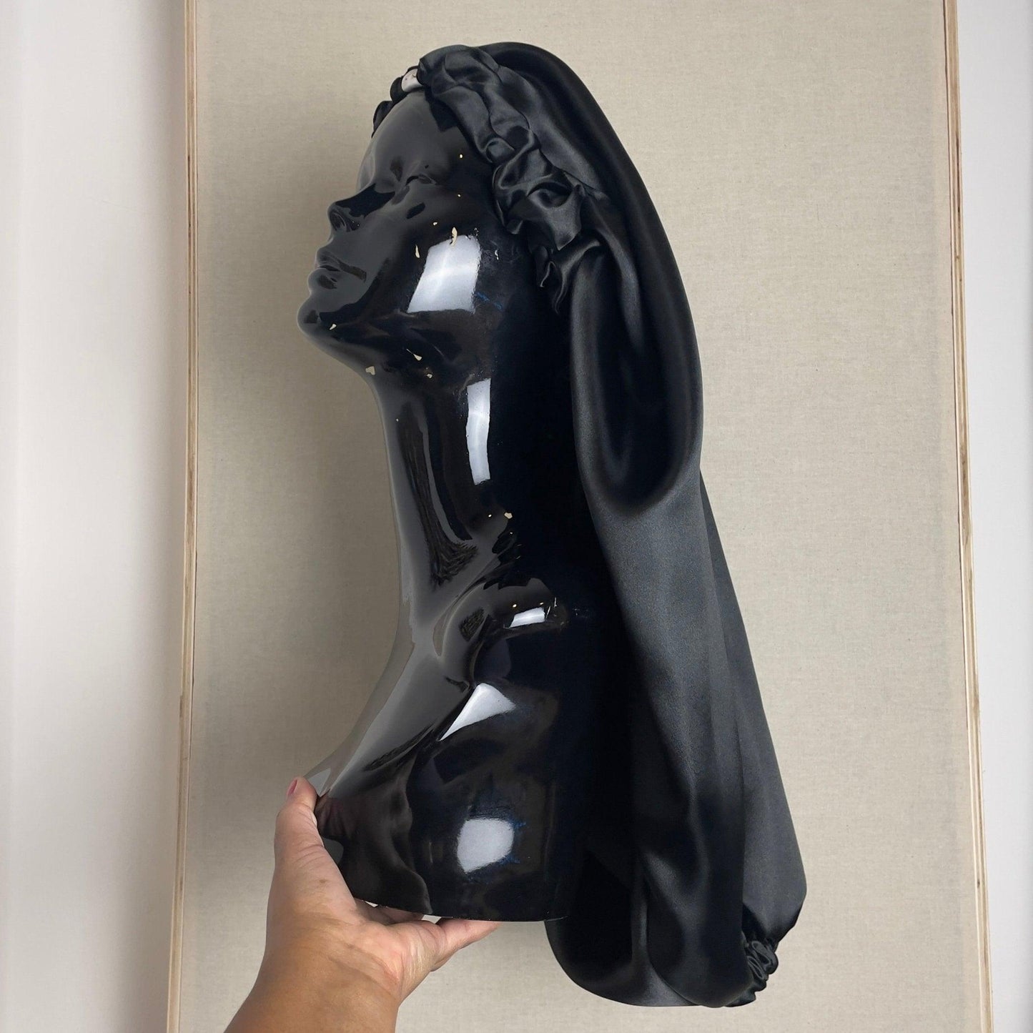 Reversible Satin Bonnet for Braids - Dual Color, Extra Large - Crowned by Royalty