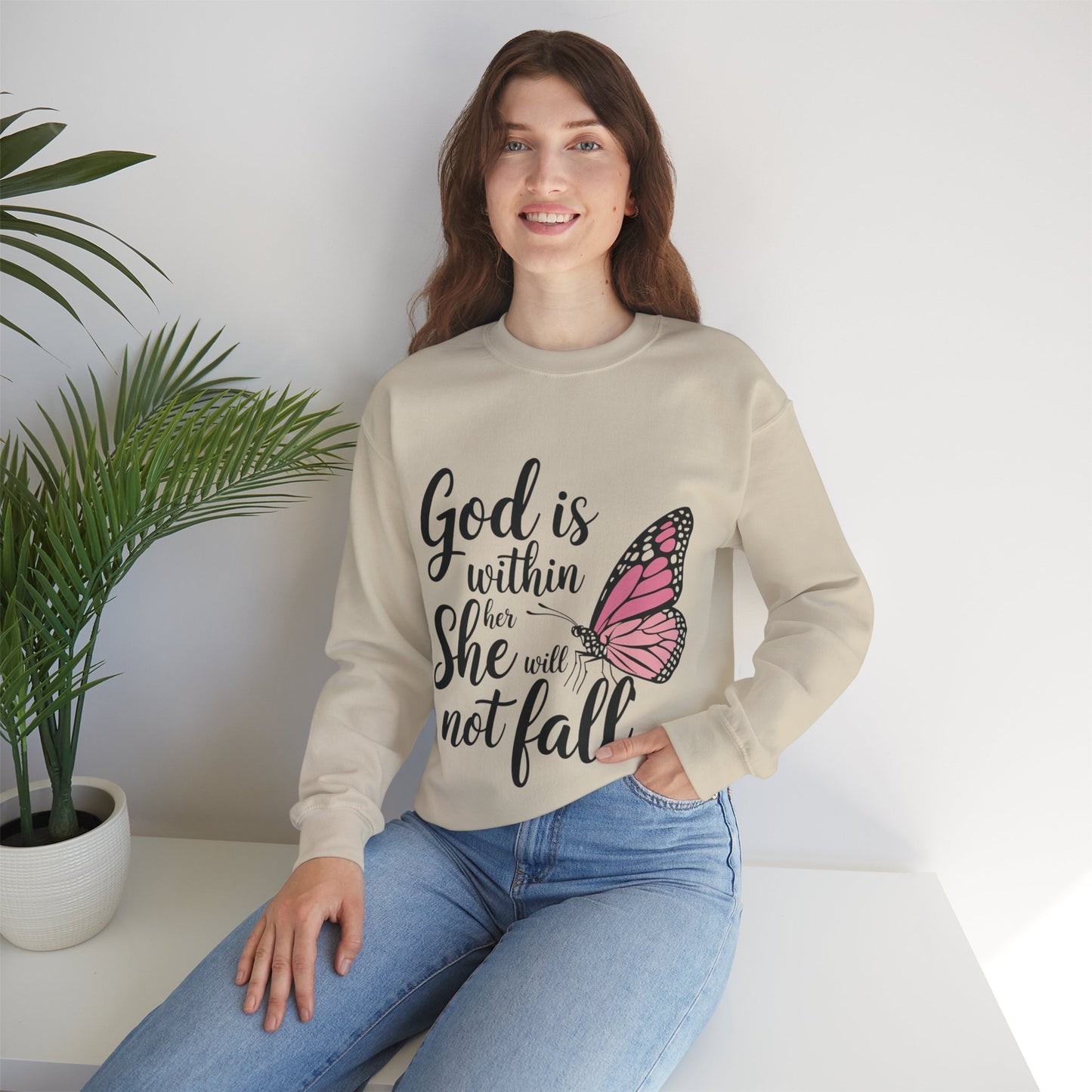 Empowerment Sweatshirt - God is within her she will not fail