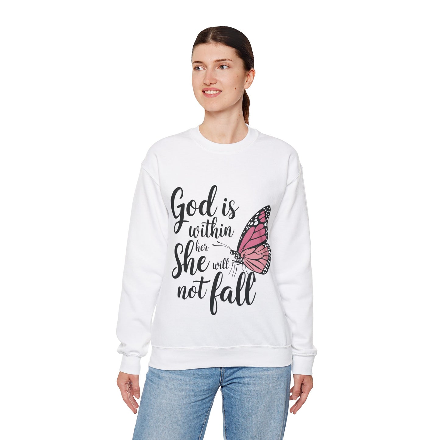 Empowerment Sweatshirt - God is within her she will not fail