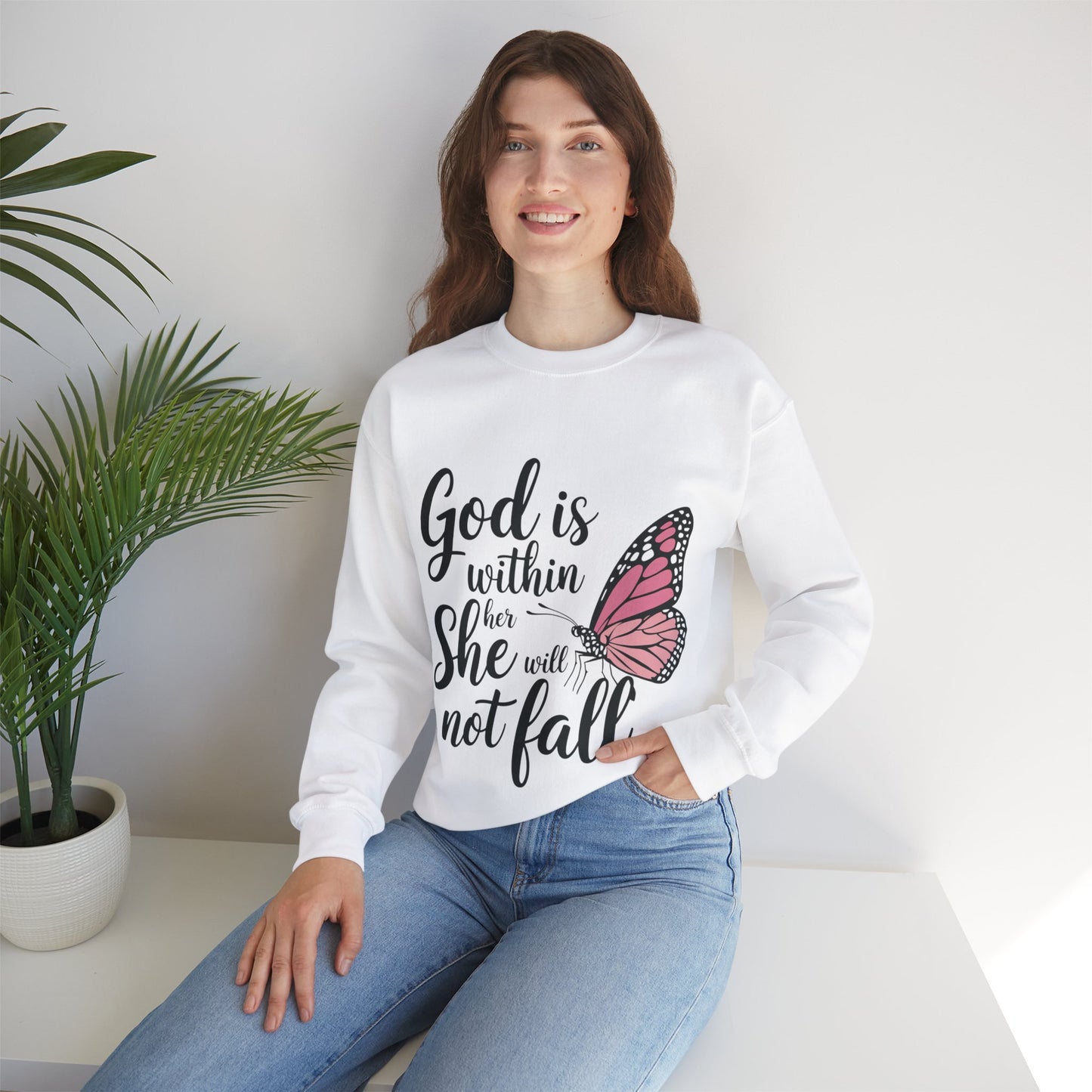 Empowerment Sweatshirt - God is within her she will not fail