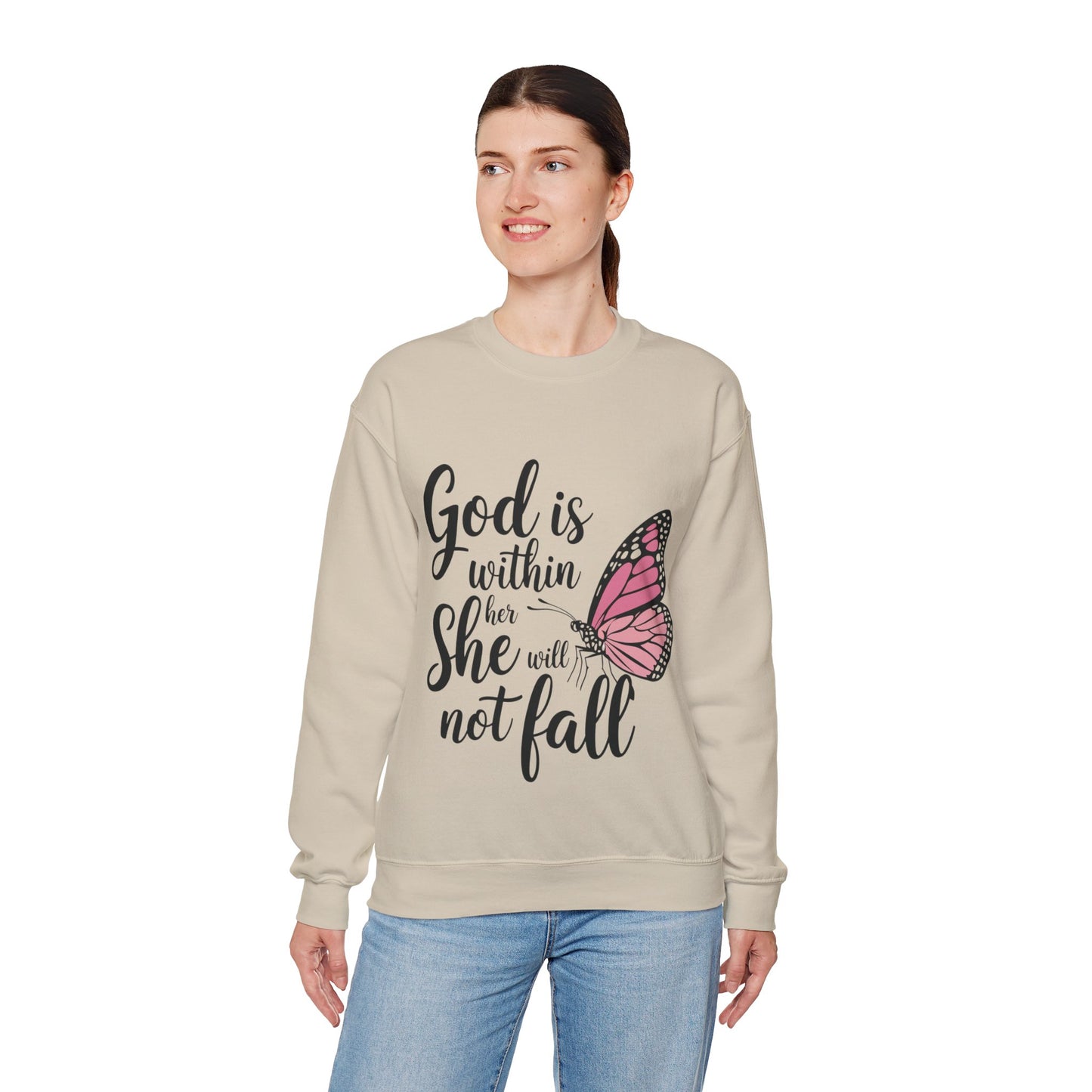 Empowerment Sweatshirt - God is within her she will not fail