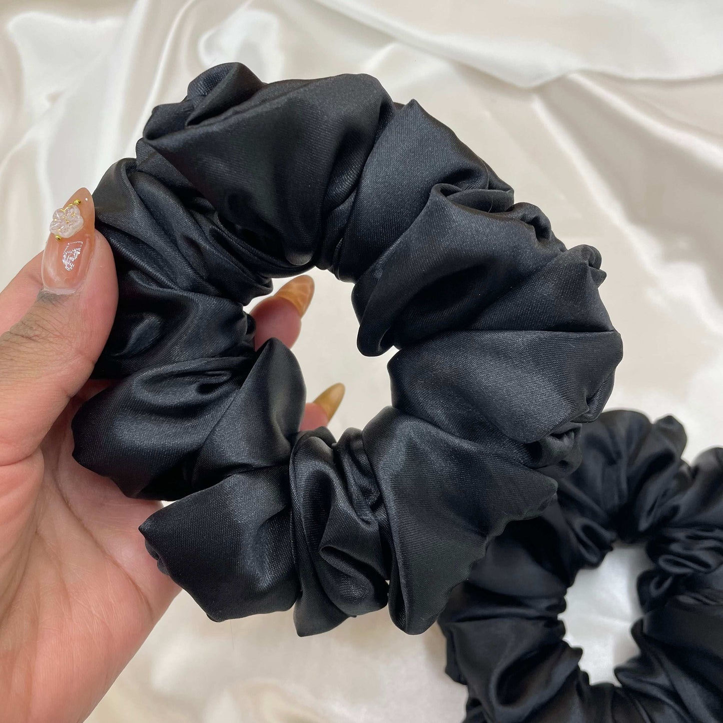 Midnight Luxe - Extra Large Satin Scrunchie