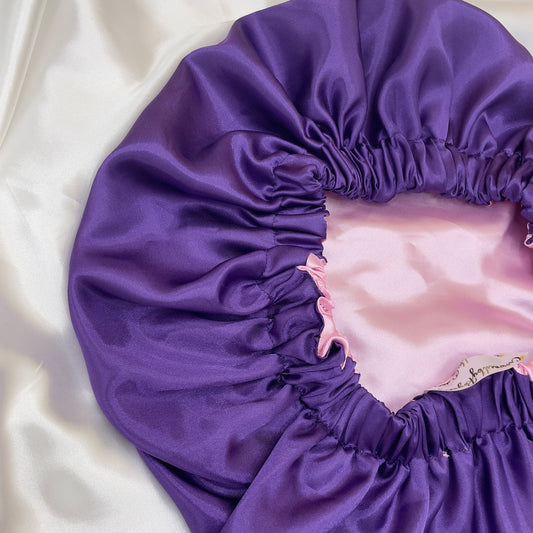 Everything Purple -  Reversible Satin Bonnet