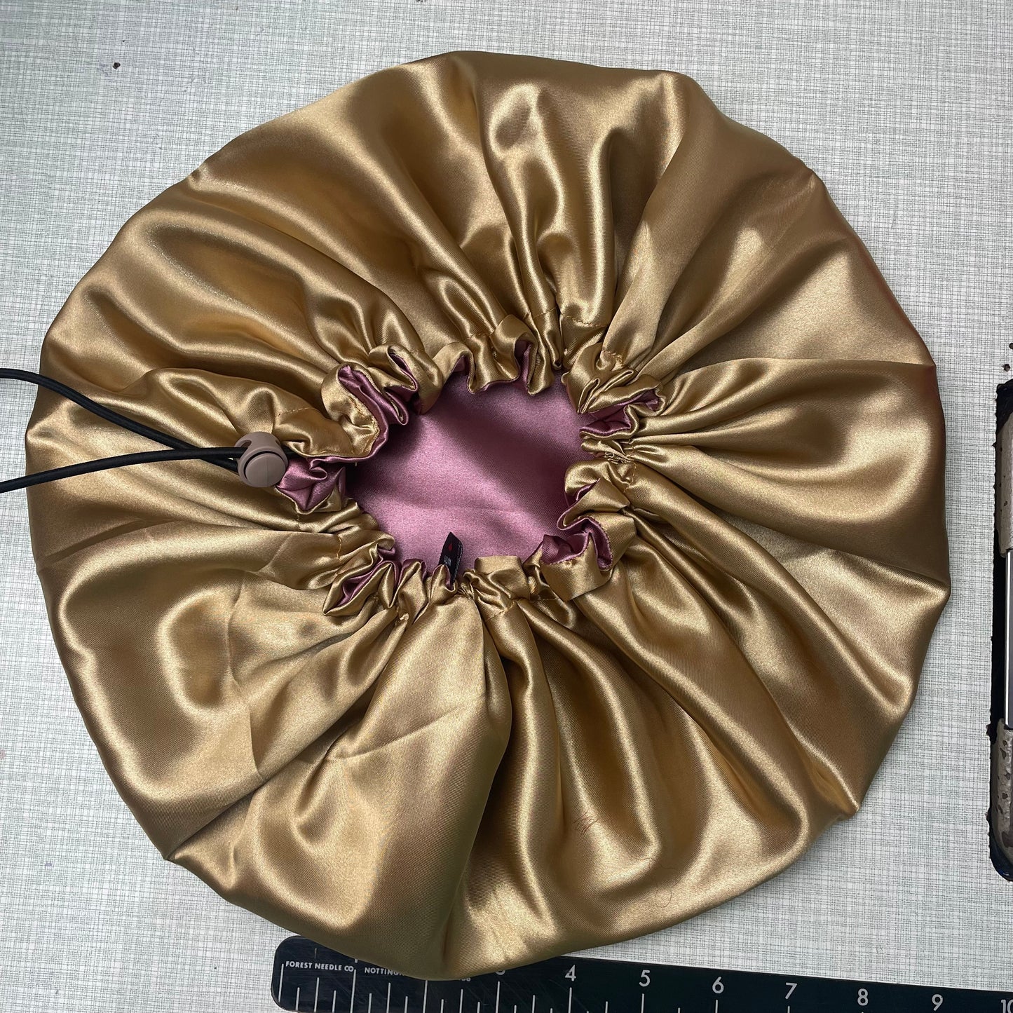 Rosewood Blush - Reversible Satin Bonnet