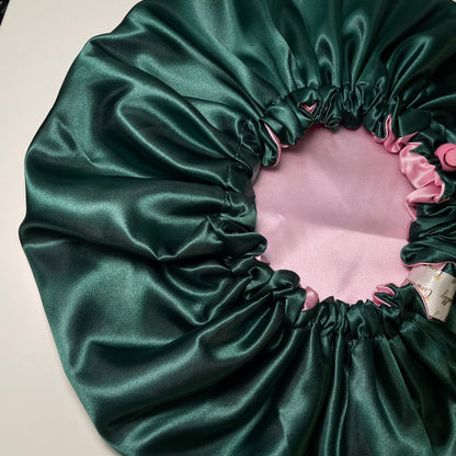 Blush Sage - Reversible Satin Bonnet - Adjustable & Versatile Hair Protection