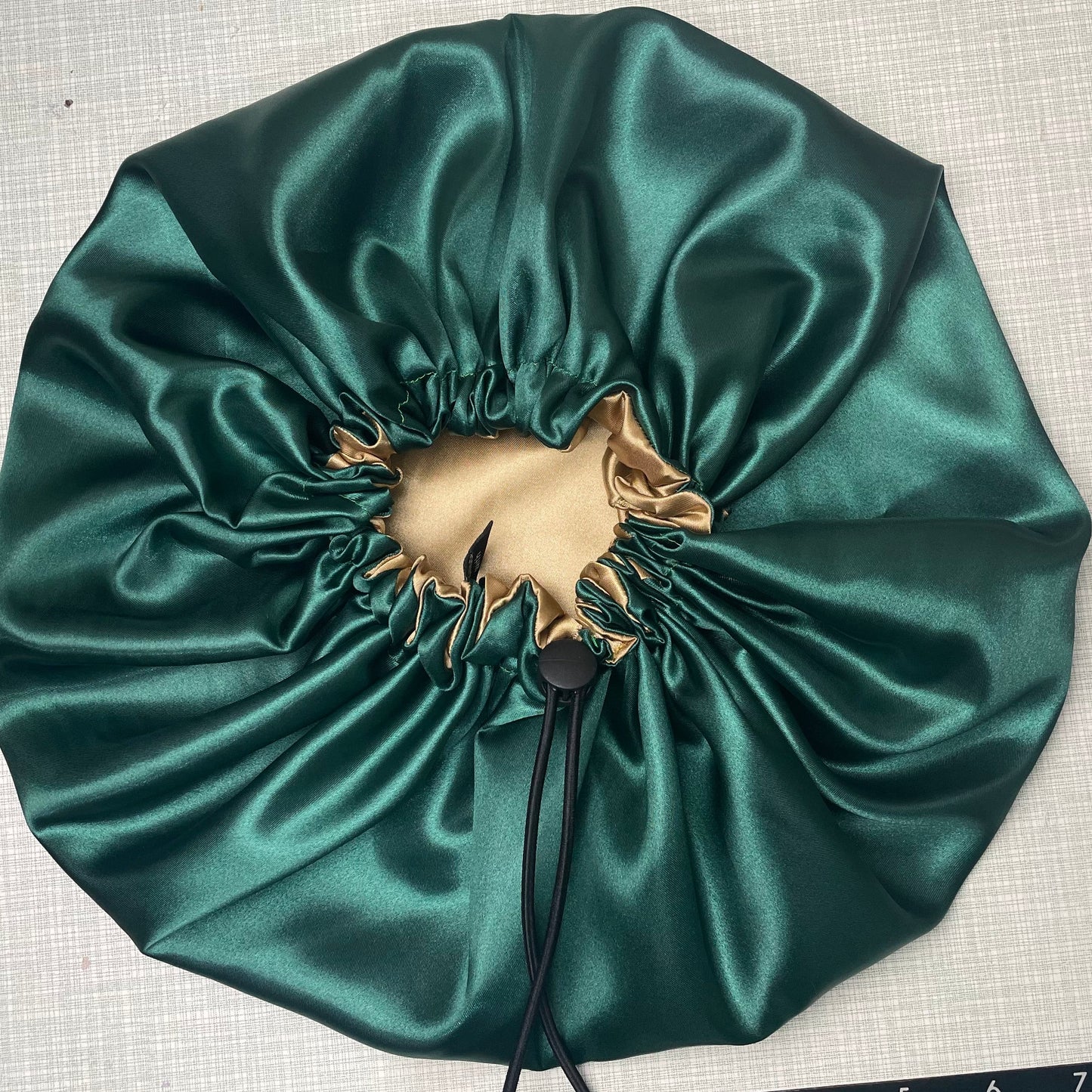 Golden Olive - Reversible Satin Bonnet