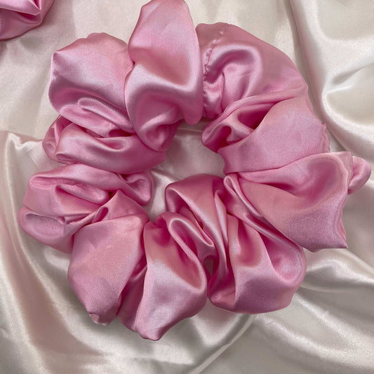 Blush Petal - Extra Large Satin Scrunchie (Light Pink)