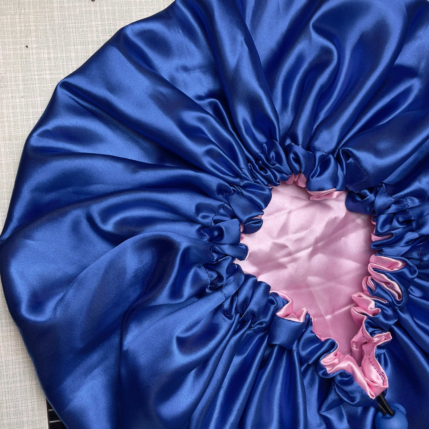 Royal Blush – Reversible Satin Drawstring Bonnet