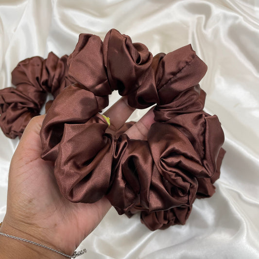 Mocha Bliss - Extra Large Satin Scrunchie