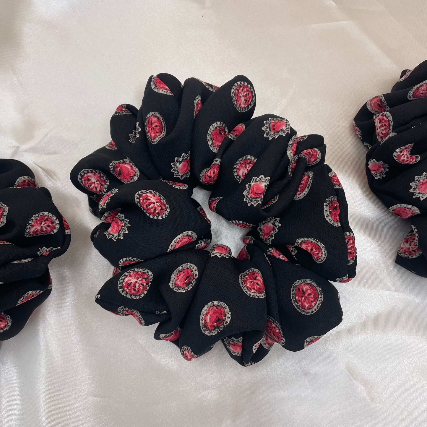 Regal Ruby Chiffon Scrunchie (Extra Large)