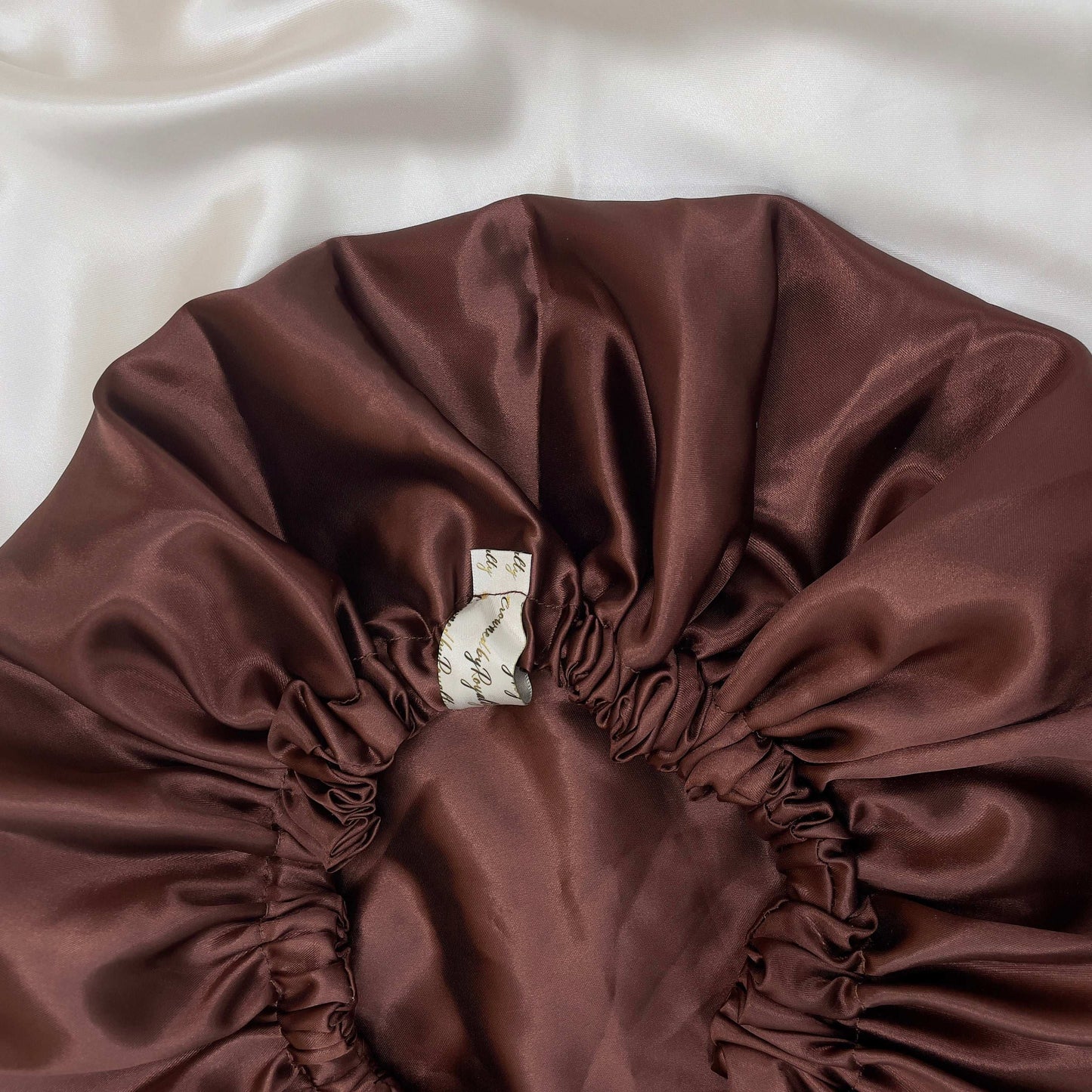 Chocolate Brown - Satin Bonnet