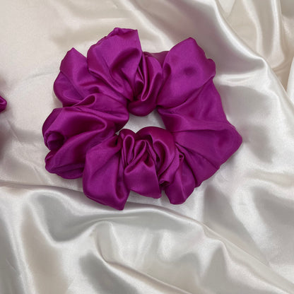 Radiant Orchid - Extra Large Satin Scrunchie (Magenta)