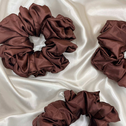 Mocha Bliss - Extra Large Satin Scrunchie
