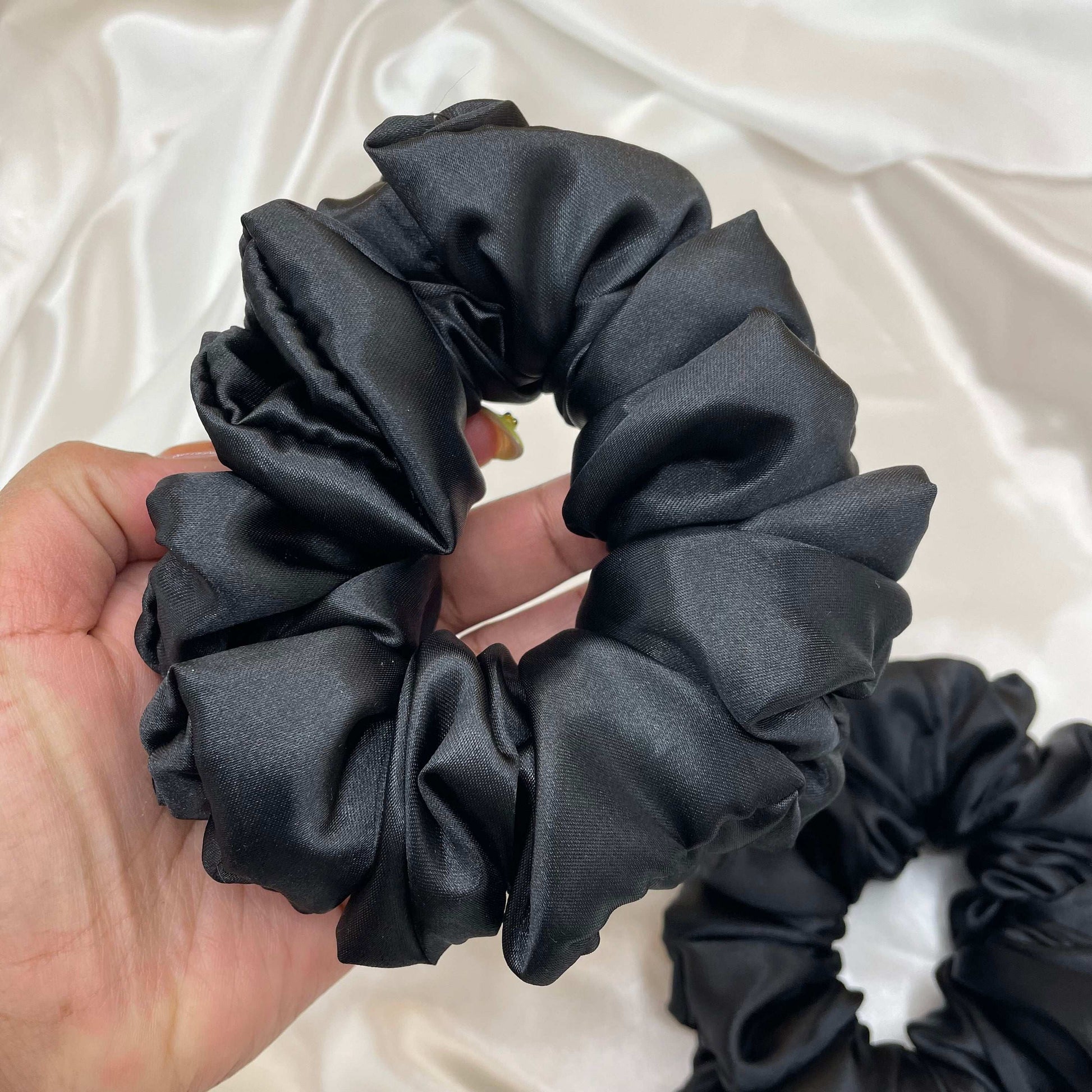 Midnight Luxe - Extra Large Satin Scrunchie