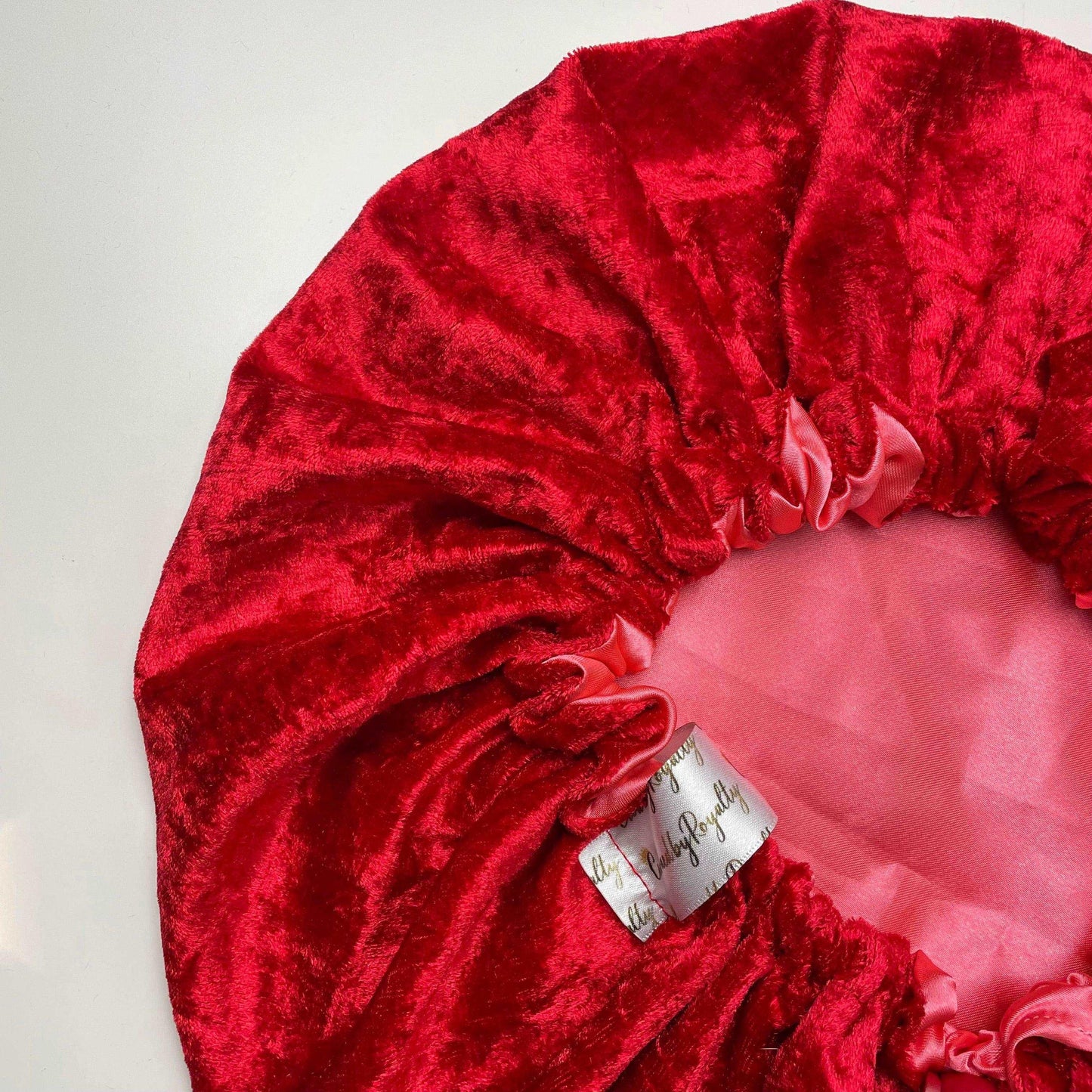 Cherry Ruby - Satin Bonnet drawstring - Crowned by Royalty