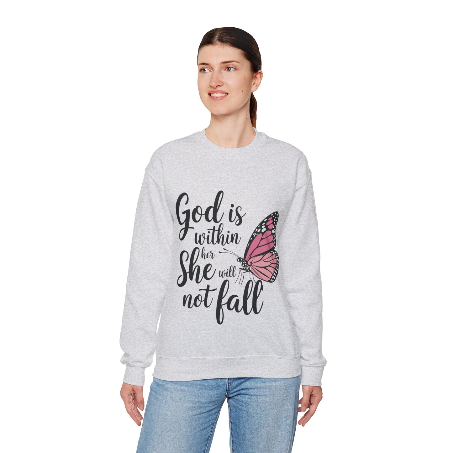 Empowerment Sweatshirt - God is within her she will not fail