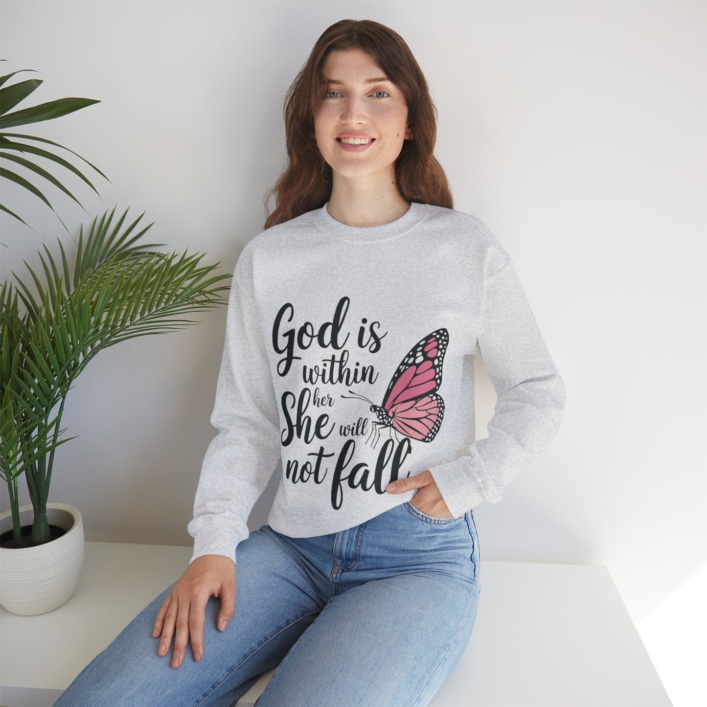 Empowerment Sweatshirt - God is within her she will not fail