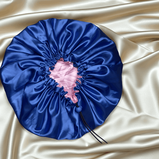 Royal Blush – Reversible Satin Drawstring Bonnet