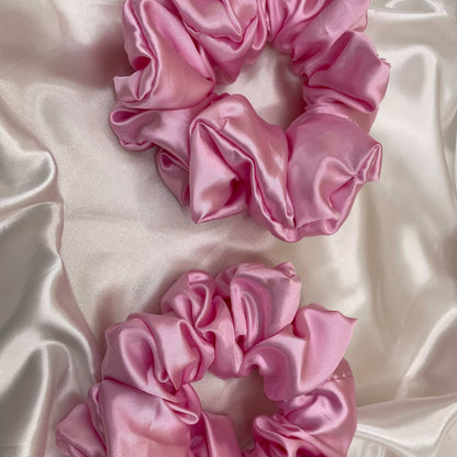 Blush Petal - Extra Large Satin Scrunchie (Light Pink)