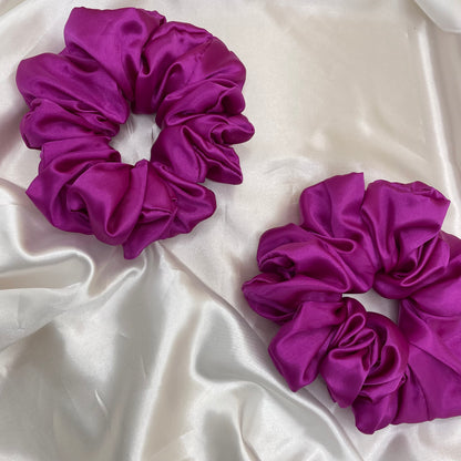 Radiant Orchid - Extra Large Satin Scrunchie (Magenta)