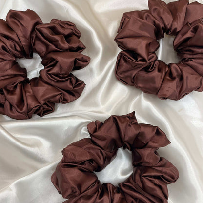 Mocha Bliss - Extra Large Satin Scrunchie