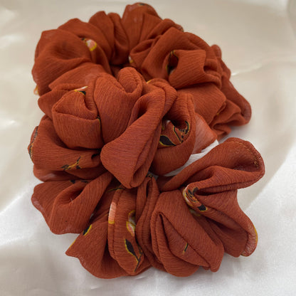 Caramel - Satin Scrunchies