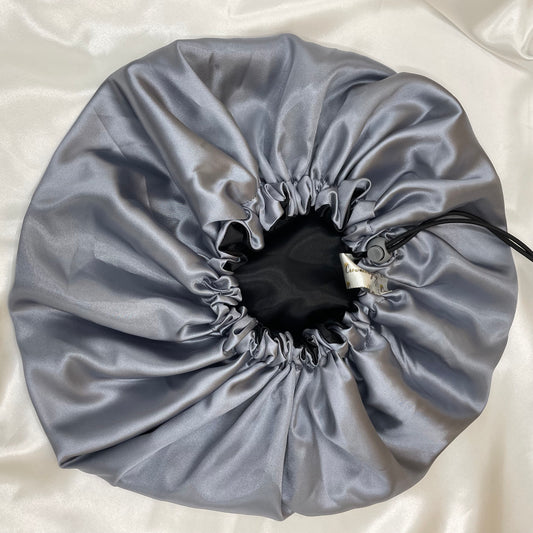 BLVK ft SILVER Satin Bonnet
