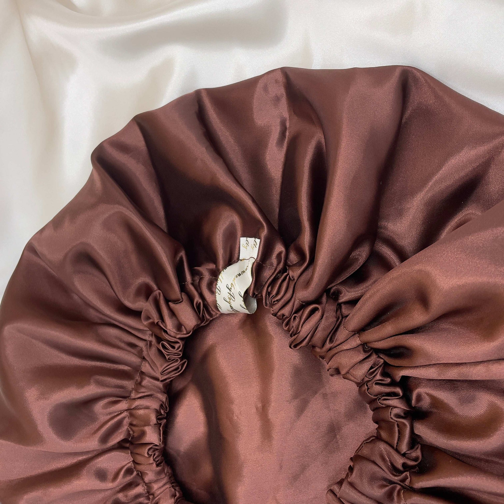 Chocolate Brown - Satin Bonnet