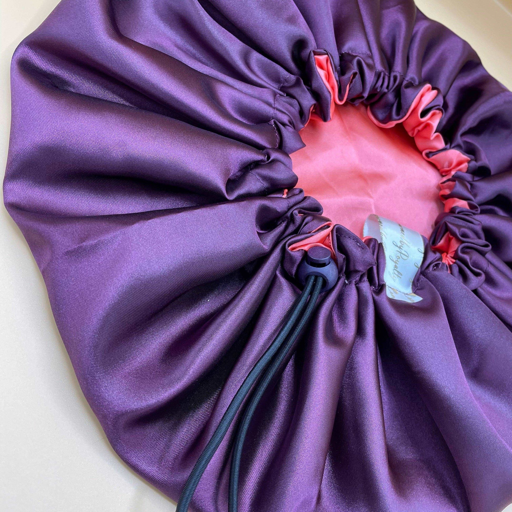 Berry Peach - Satin Bonnet Adjustable - Crowned by Royalty