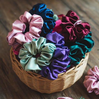 Luxury Satin Scrunchies | Eco-Friendly Hair Ties