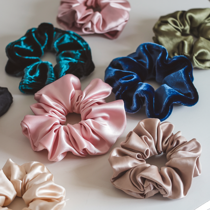 Luxury Satin Scrunchies | Eco-Friendly Hair Ties