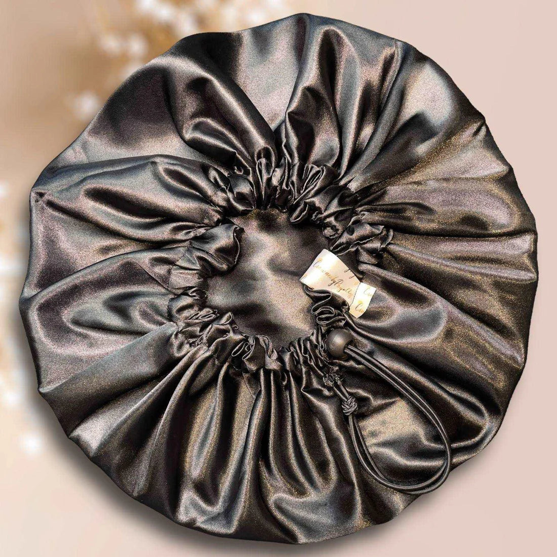 Men’s Satin Hair Bonnet – Adjustable, Breathable, Protective for Waves & Curly Hair