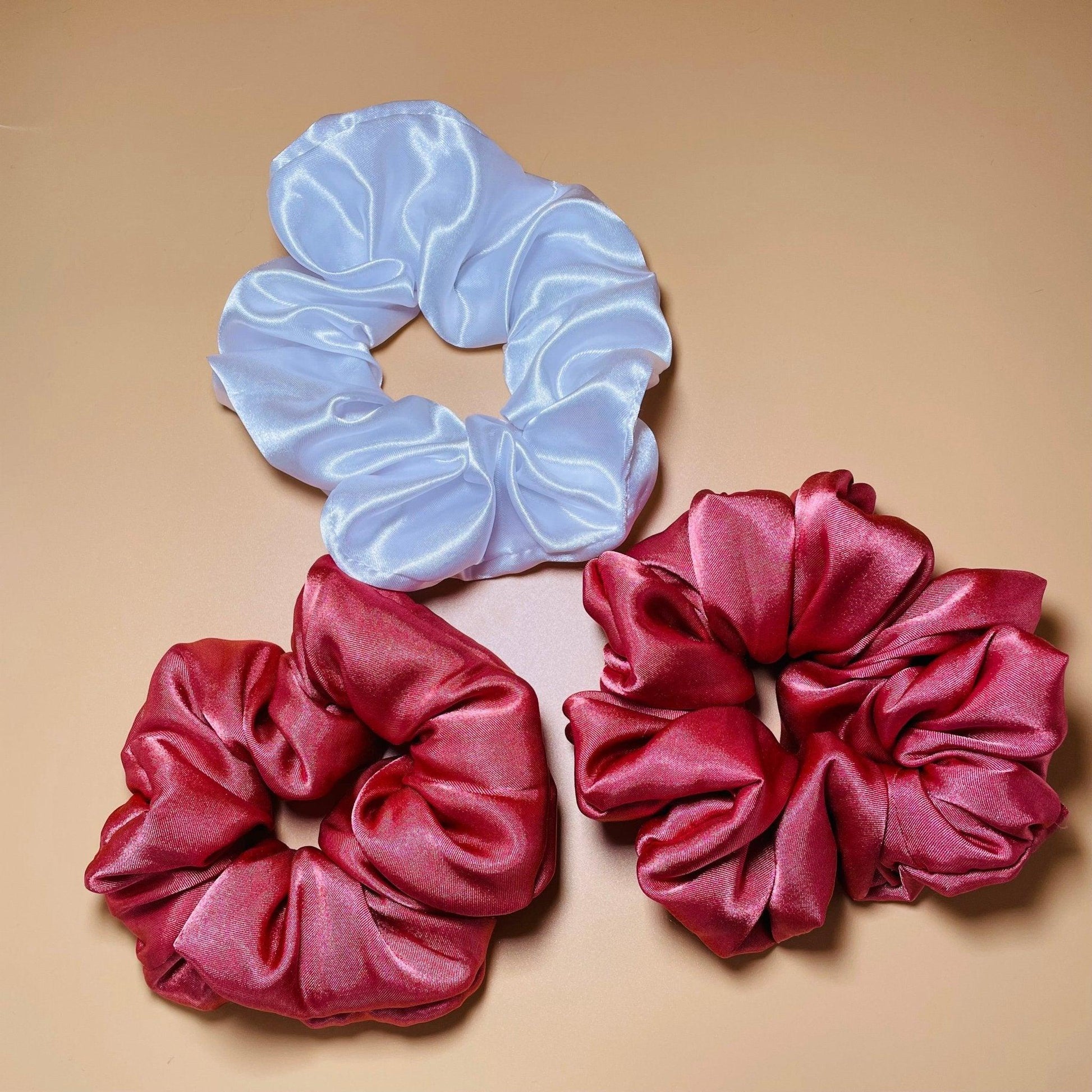 Bridesmaid Rose Gold Scrunchie - Crowned by RoyaltyPack of 3