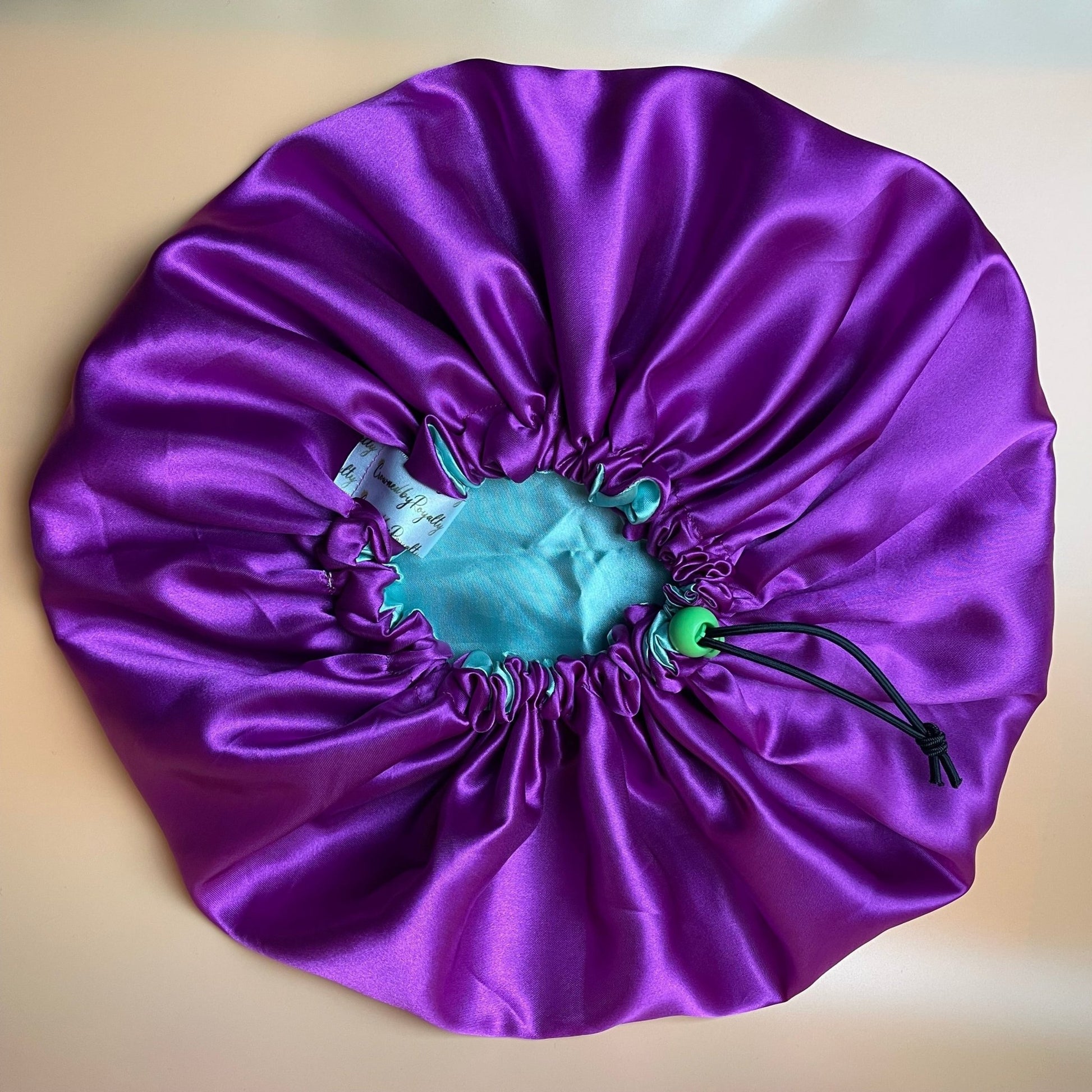 Mint Majesty Bonnet - Adjustable, Double - Layered for Ultimate Hair Protection - Crowned by RoyaltyAdults101