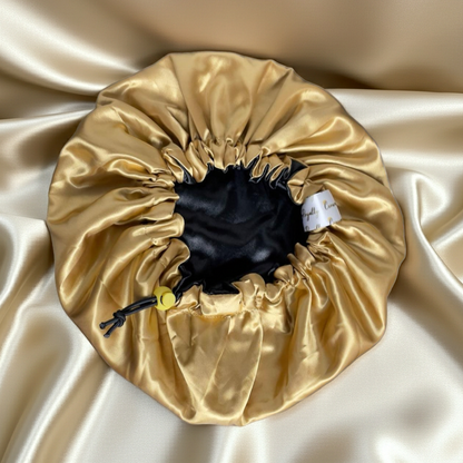 BLVCK ft GOLD Satin Bonnet - Luxurious Hair Protection