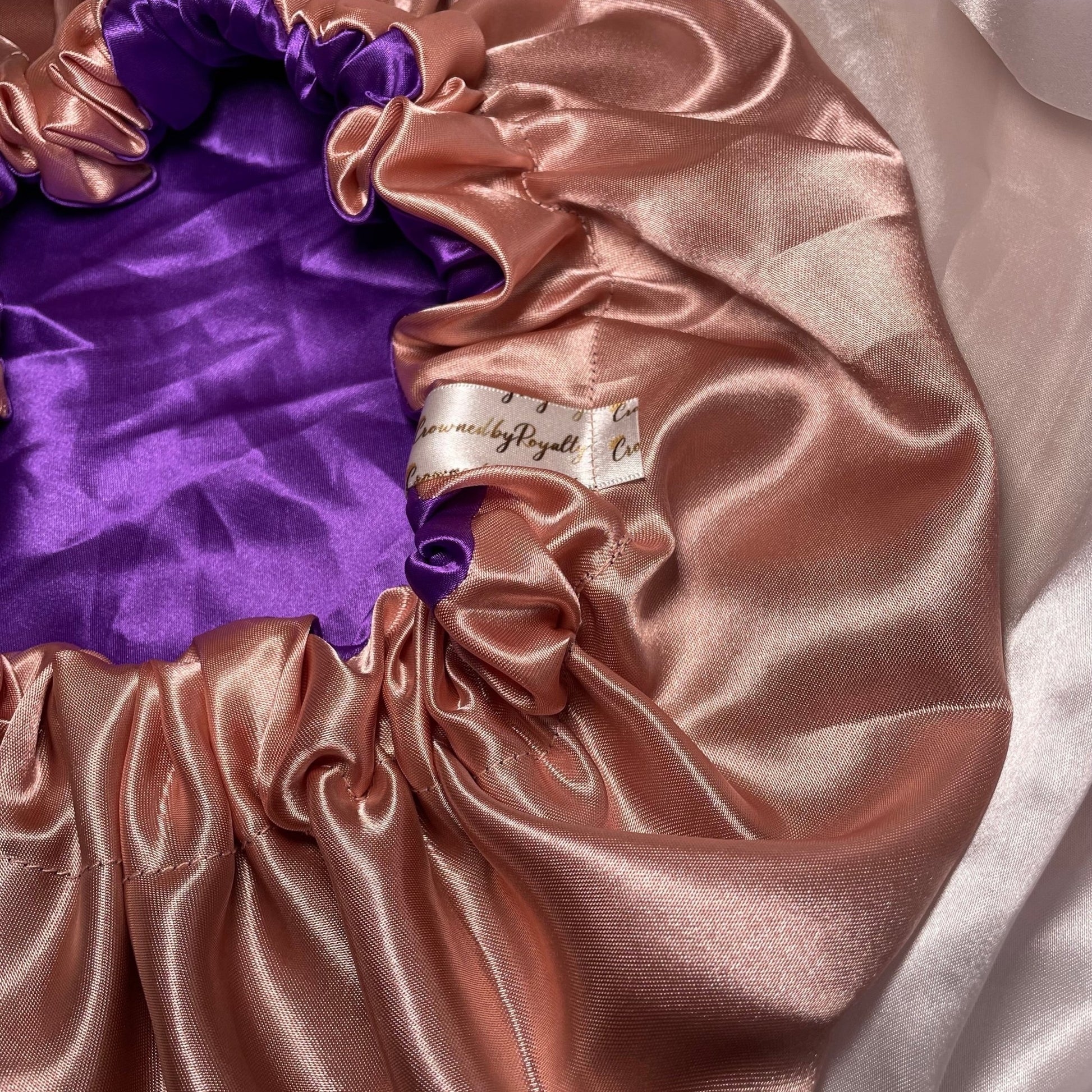 Rose Royale Satin Reversible Bonnet - Crowned by Royalty