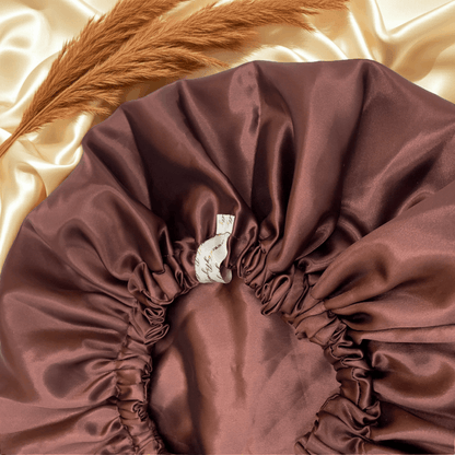 Chocolate Brown - Satin Bonnet