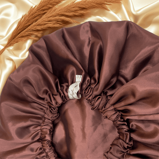 Chocolate Brown - Satin Bonnet