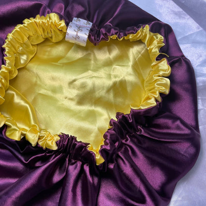 VinoLuxe Reversible Satin Bonnet - Crowned by RoyaltyAdults