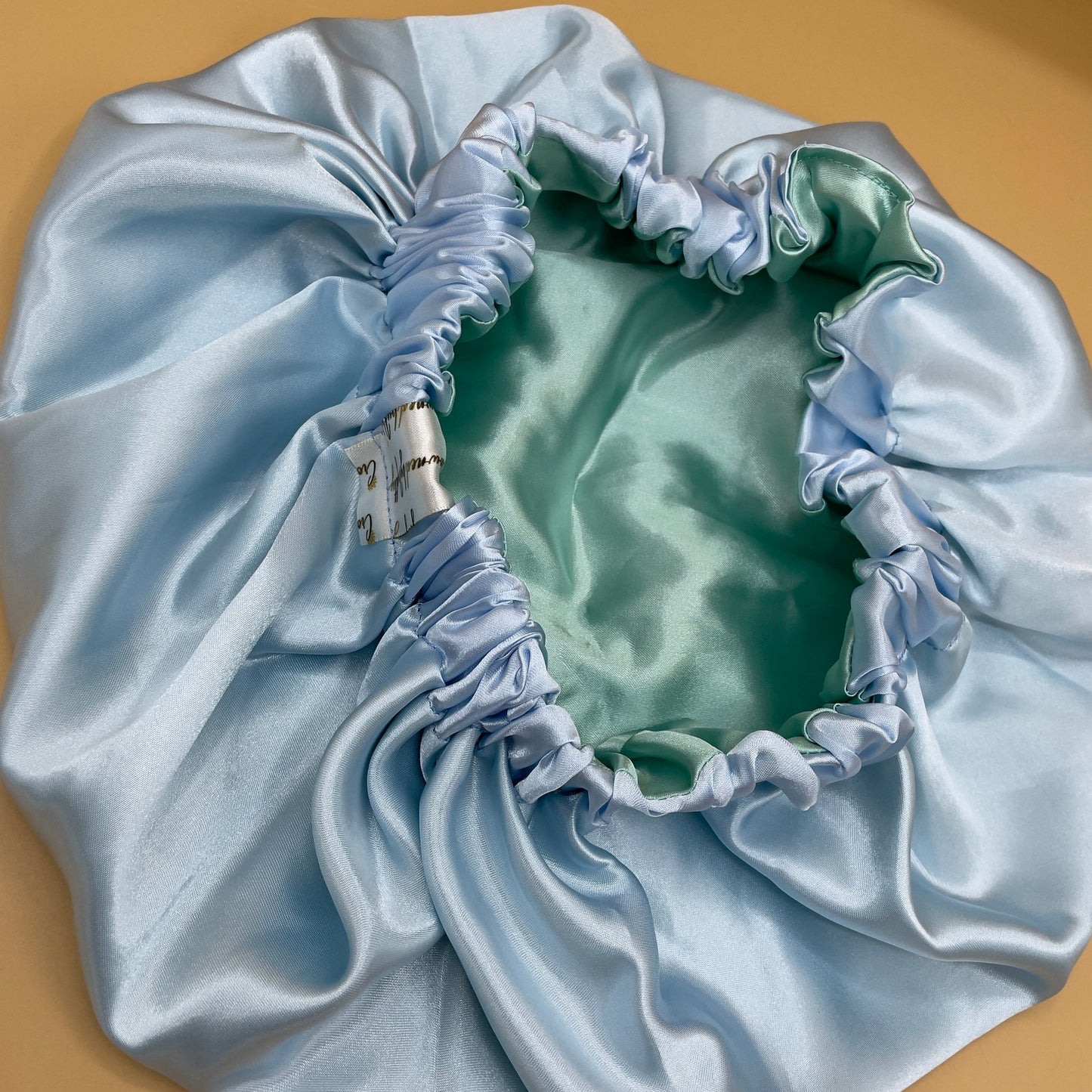 AquaMint Reversible Satin Bonnet - Crowned by Royalty