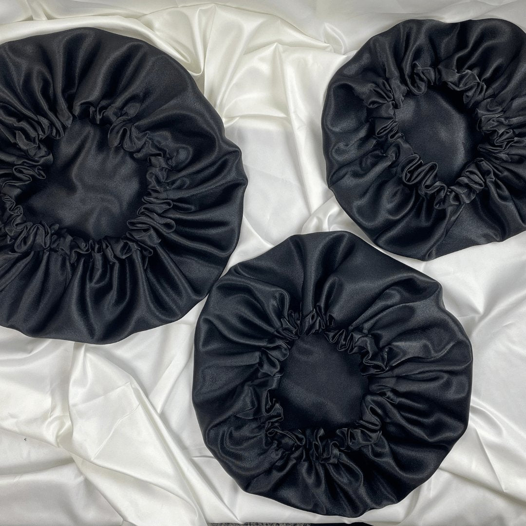 BLVCK Satin Reversible bonnet - Crowned by RoyaltyKids