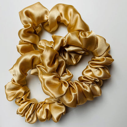 Caramel - Satin Scrunchies - Crowned by RoyaltySmall