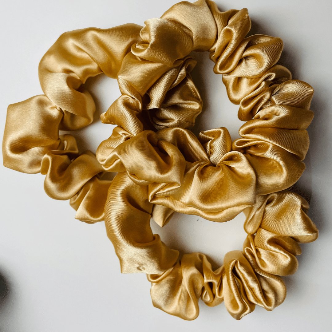 Caramel - Satin Scrunchies - Crowned by RoyaltySmall
