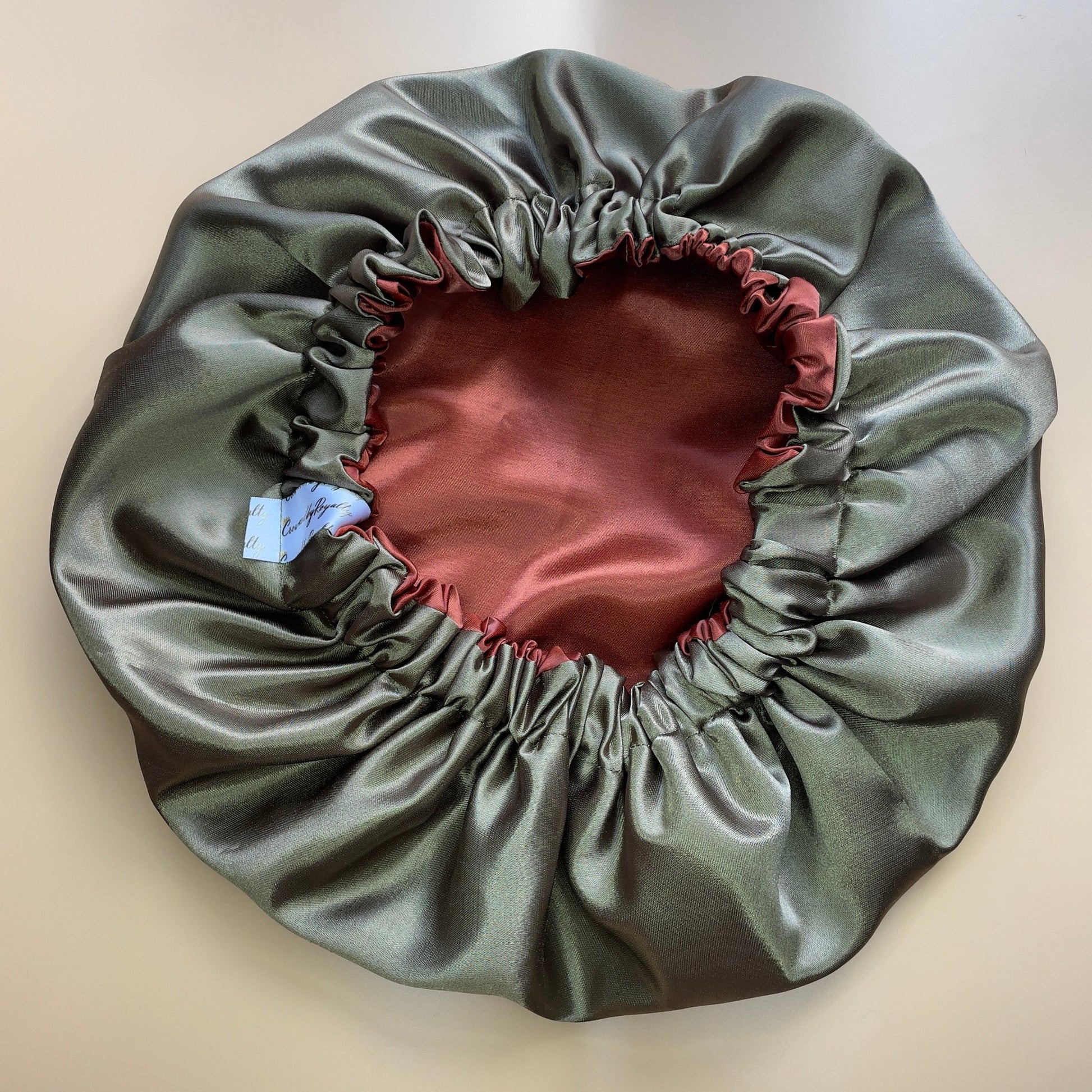 Copper - Reversible Satin Bonnet - Crowned by RoyaltyOlive