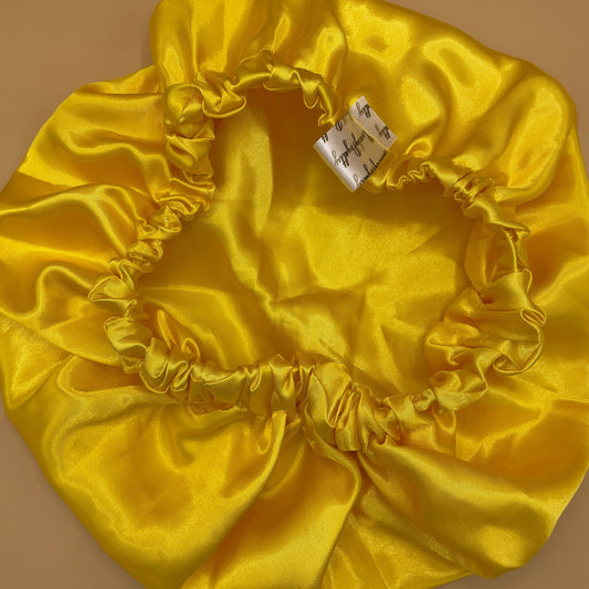 Golden Slumber Satin Hair Bonnet - Luxurious Nighttime Hair Protection - Crowned by RoyaltyKids