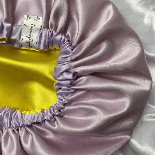Lavender Sunset Satin Bonnet - Crowned by RoyaltyAdults